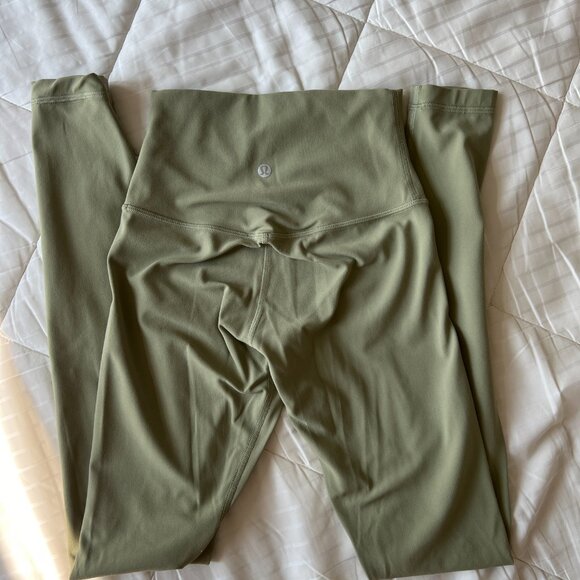 LULULEMON Align Leggings 28" Rosemary Green Size 2 - Picture 3 of 4